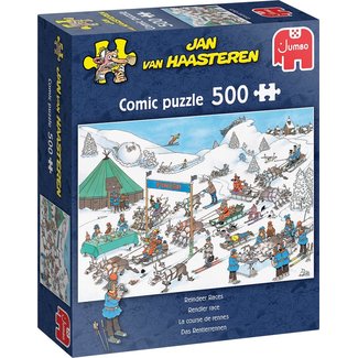 Jumbo Jan van Haasteren - Puzzle 500 pièces - Course de rennes