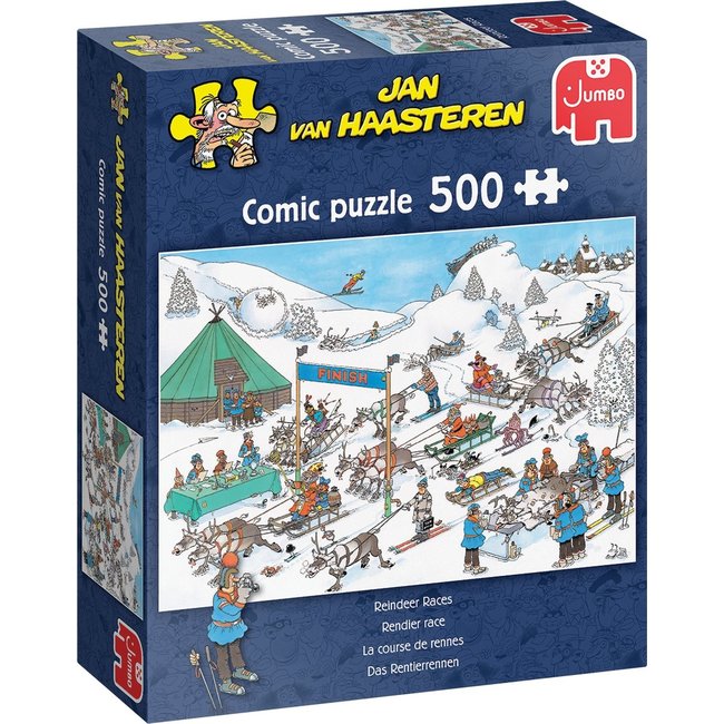 Jan van Haasteren - Puzzle 500 pièces - Course de rennes