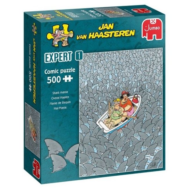 Tiburones por todas partes - Jan van Haasteren Expert Puzzle 500 piezas