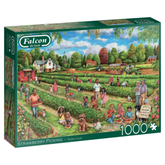 Falcon Strawberry Picking Puzzle 1000 Pieces
