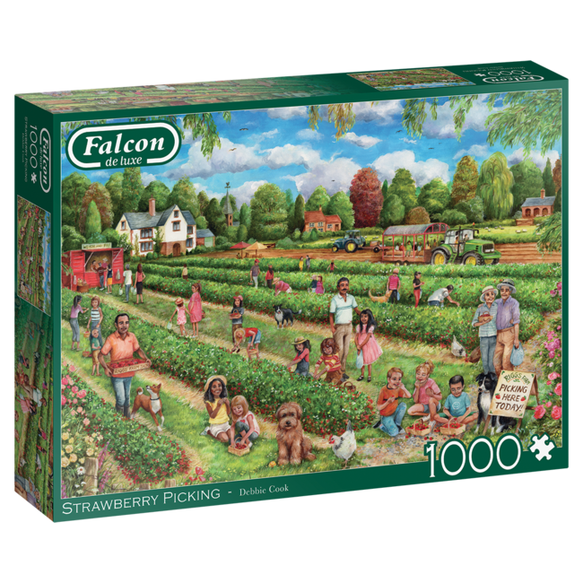 Falcon Puzzle de cueillette de fraises 1000 pièces