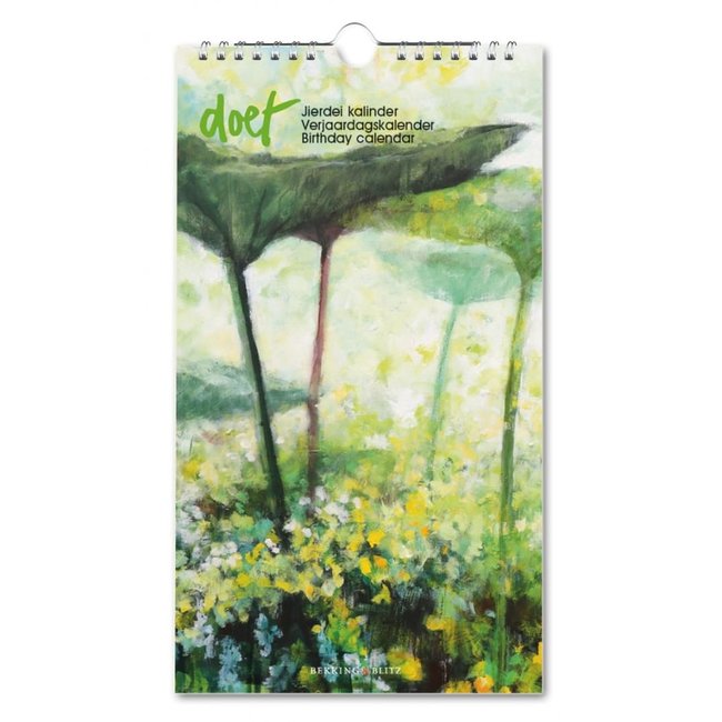 Bekking & Blitz Doet Boersma Birthday calendar