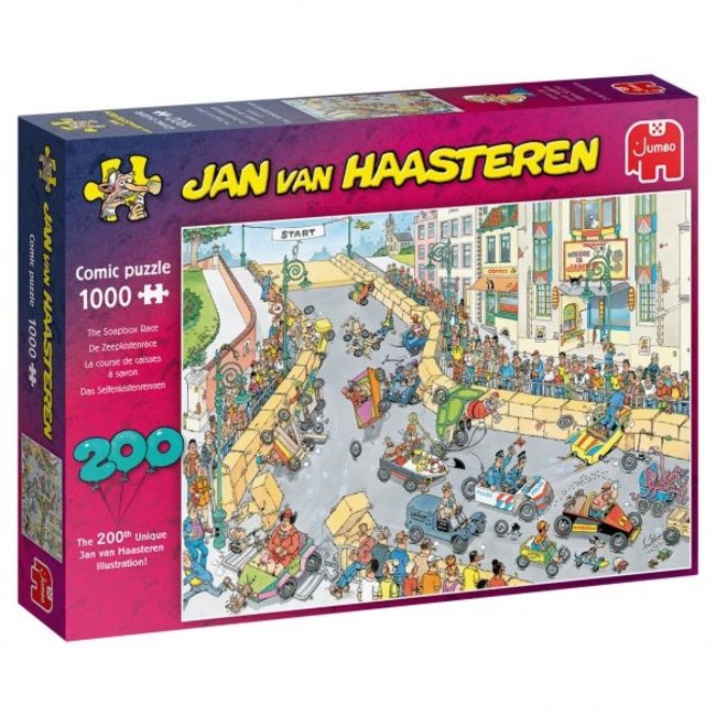 Jan van Haasteren - La Carrera de Soapbox Puzzle 1000 Piezas