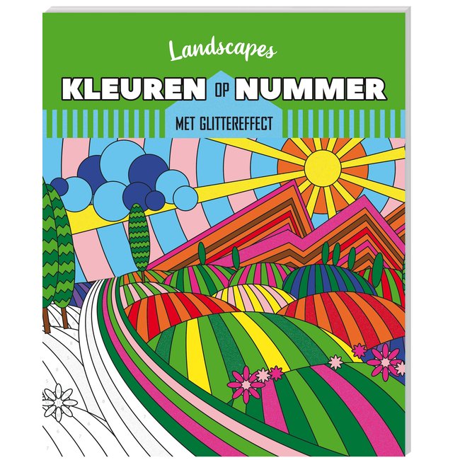 Inter-Stat Kleuren op nummer Kleurboek Landscapes