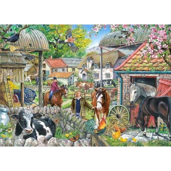 The House of Puzzles Puzzle della fattoria a ferro di cavallo 250 pezzi XL