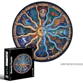 Pinshidai Puzzle rond du zodiaque 1000 pièces