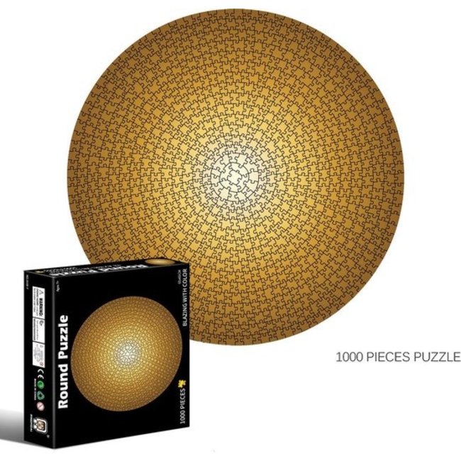 Round Gold Puzzle 1000 Pieces