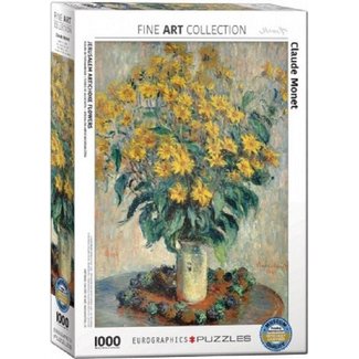 Eurographics Jerusalem Artichoke Flowers - Claude Monet Puzzle 1000 Pieces