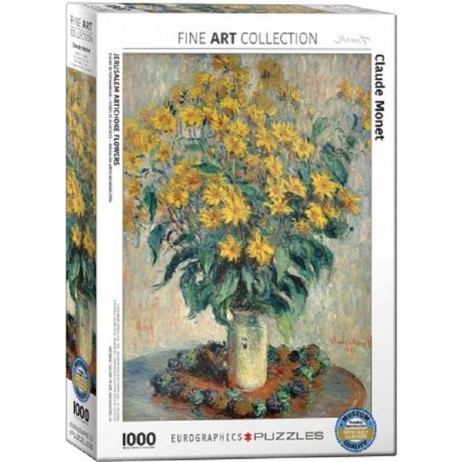 Eurographics Flores de alcachofa de Jerusalén - Claude Monet Puzzle 1000 piezas