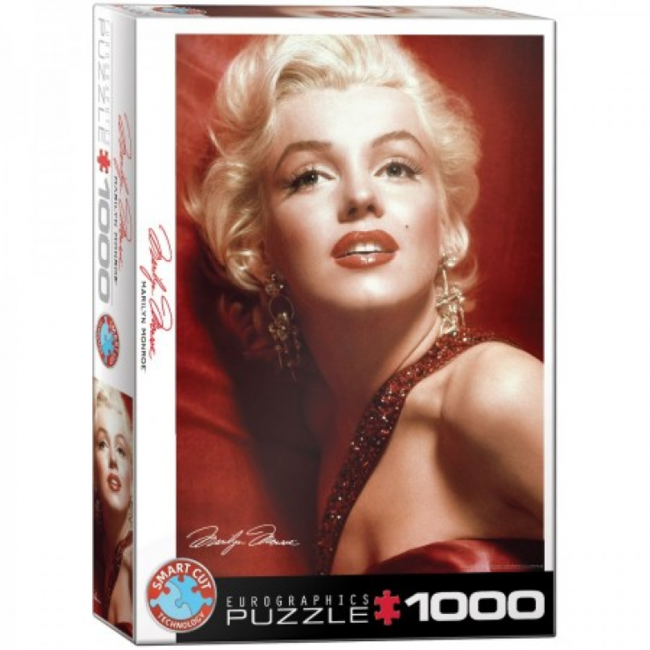 Marilyn Monroe Rotes Portrait Puzzle 1000 Teile