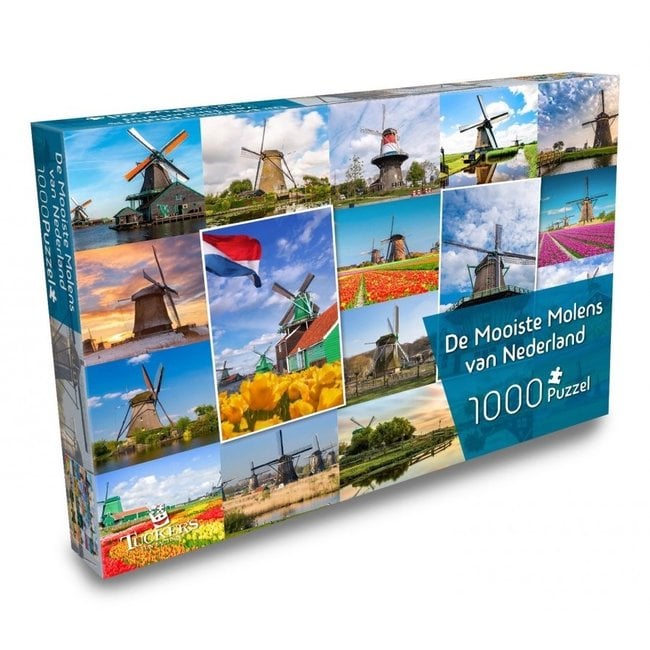 The most beautiful windmills of the Netherlands Puzzle 1000 Pieces