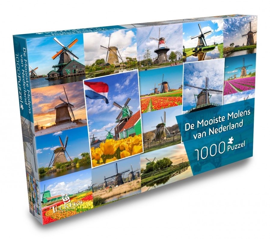 De Mooiste Molens van Nederland Puzzel - 1000 stukjes