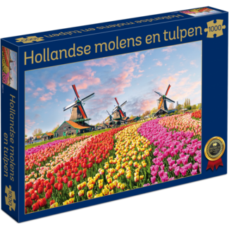 Tuckers Hollandse Molens en Tulpen Puzzel 1000 Stukjes