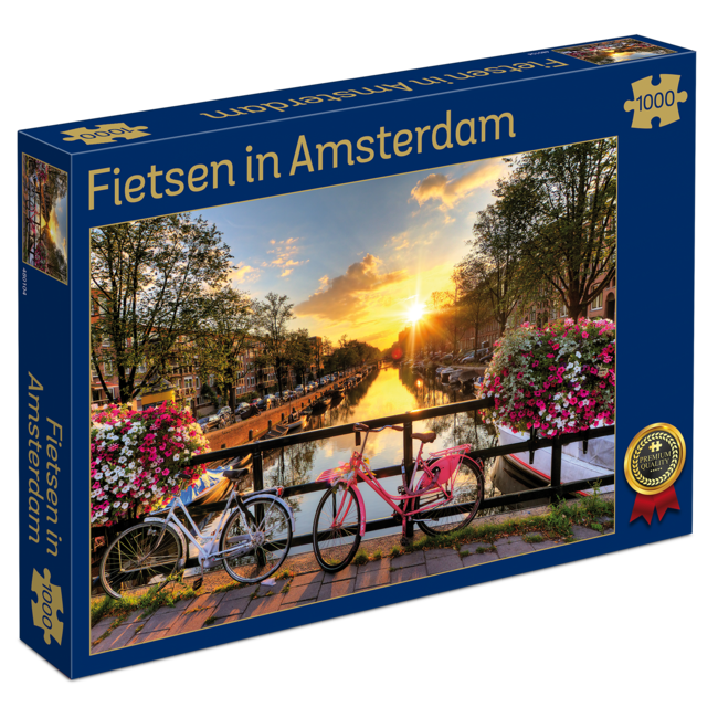 Cycling in Amsterdam Puzzle 1000 Pieces