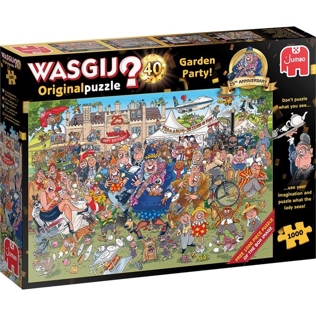 ¡Wasgij Original 40 Fiesta en el jardín! Puzzle 2x 1000 piezas