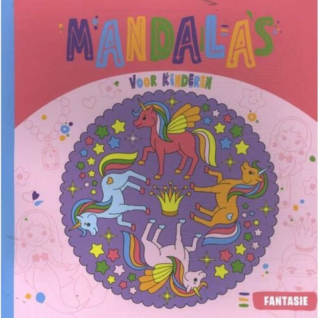 Libro di mandala da colorare per bambini Fantasia
