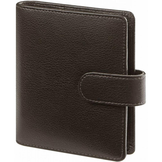 Pocket (junior) organizer keta dark brown - leather