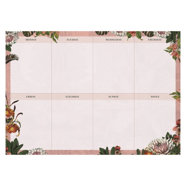 Botanic Date Blank A4 Planner