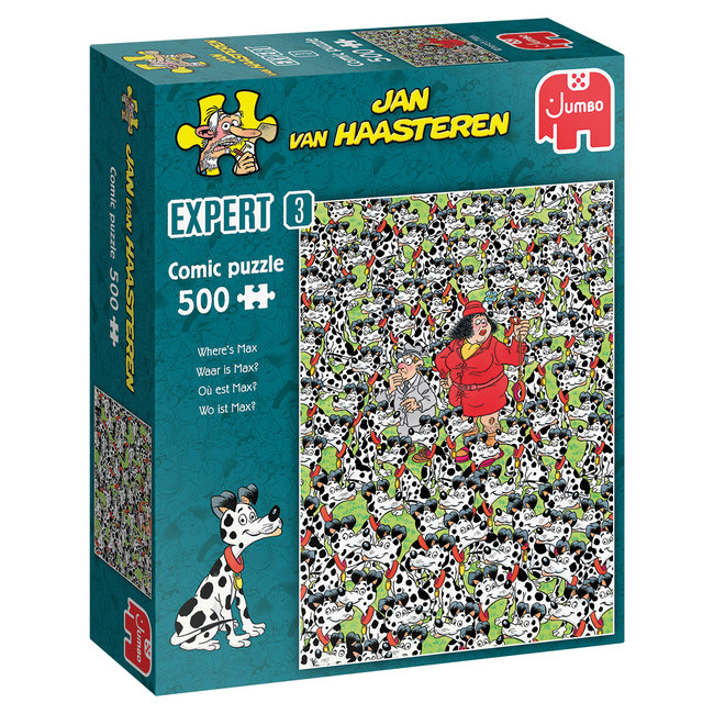 Jumbo ¿Dónde está Max? - Jan van Haasteren Expert 3 Puzzle 500 Piezas