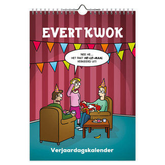 Comello Evert Kwok A4 Geburtstagskalender