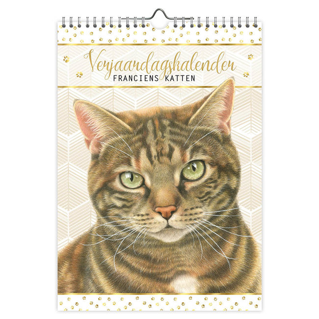 Comello Calendario de cumpleaños de los gatos de Francien Ginger