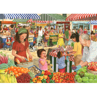 The House of Puzzles Puzzle du marché agricole 1000 pièces