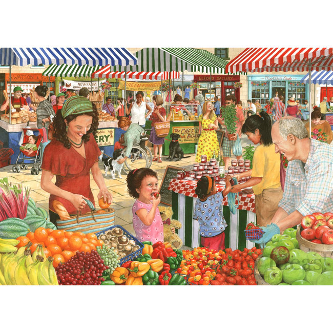 The House of Puzzles Farmers Market Puzzel 1000 Stukjes