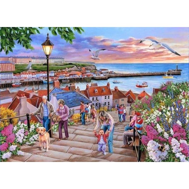 The House of Puzzles 199 Steps Whitby Puzzle 1000 Pieces