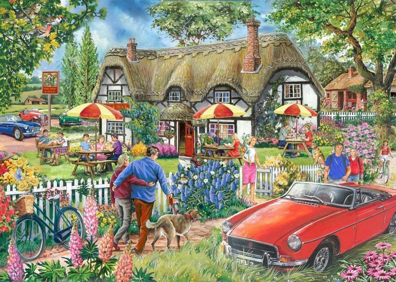 Country Pub Puzzel 500 XL Stukjes