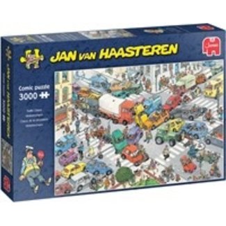 Jumbo Jan van Haasteren - Caos de tráfico Puzzle 3000 piezas