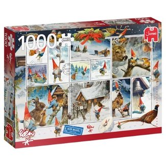 Jumbo Rien Poortvliet Natale con gli gnomi Puzzle 1000 pezzi