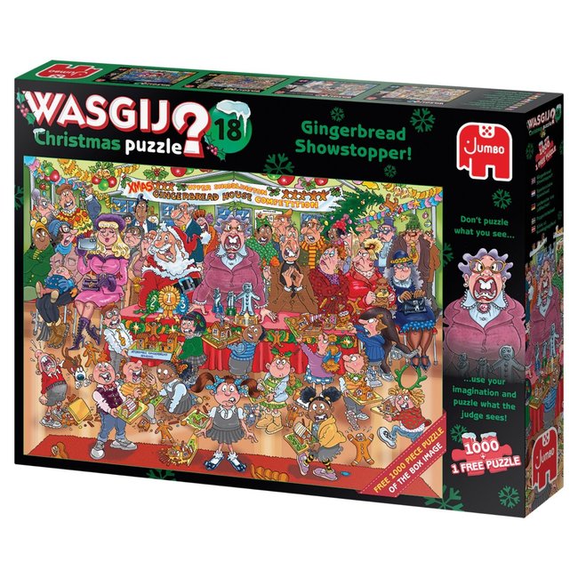 Wasgij Christmas 18 - Gingerbread Baking Competition 2x1000 Pieces Puzzle