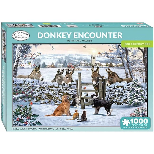 Puzzle Encuentro con Burros 1000 Piezas