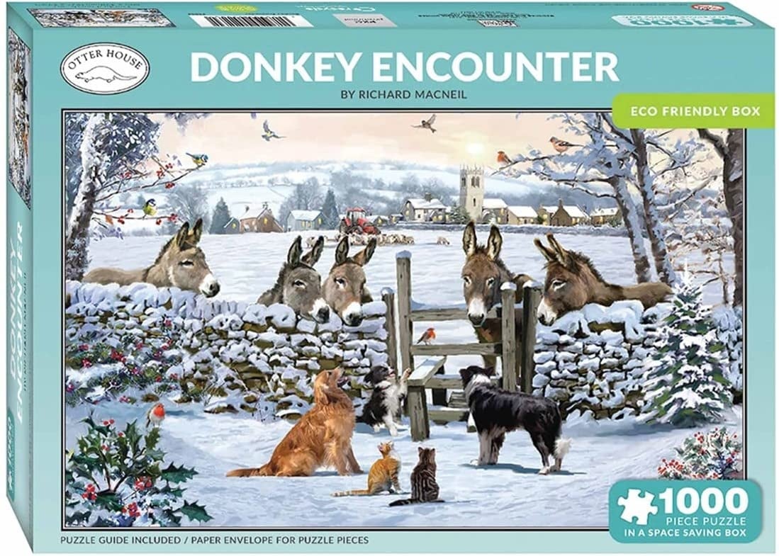 Donkey Encounter Puzzel 1000 Stukjes