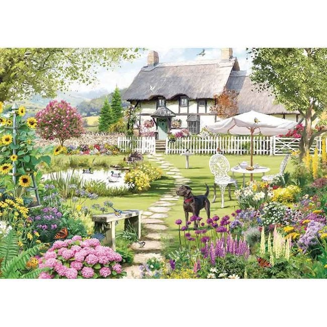 Otterhouse Puzzle del cottage con tetto di paglia 1000 pezzi