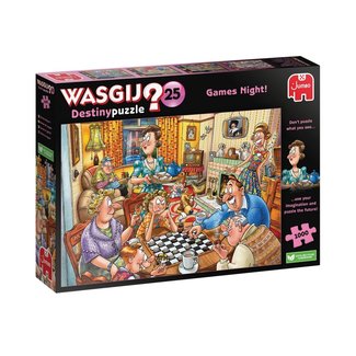 Jumbo ¡Wasgij Destiny 25 Noche de juegos! Puzzle 1000 piezas