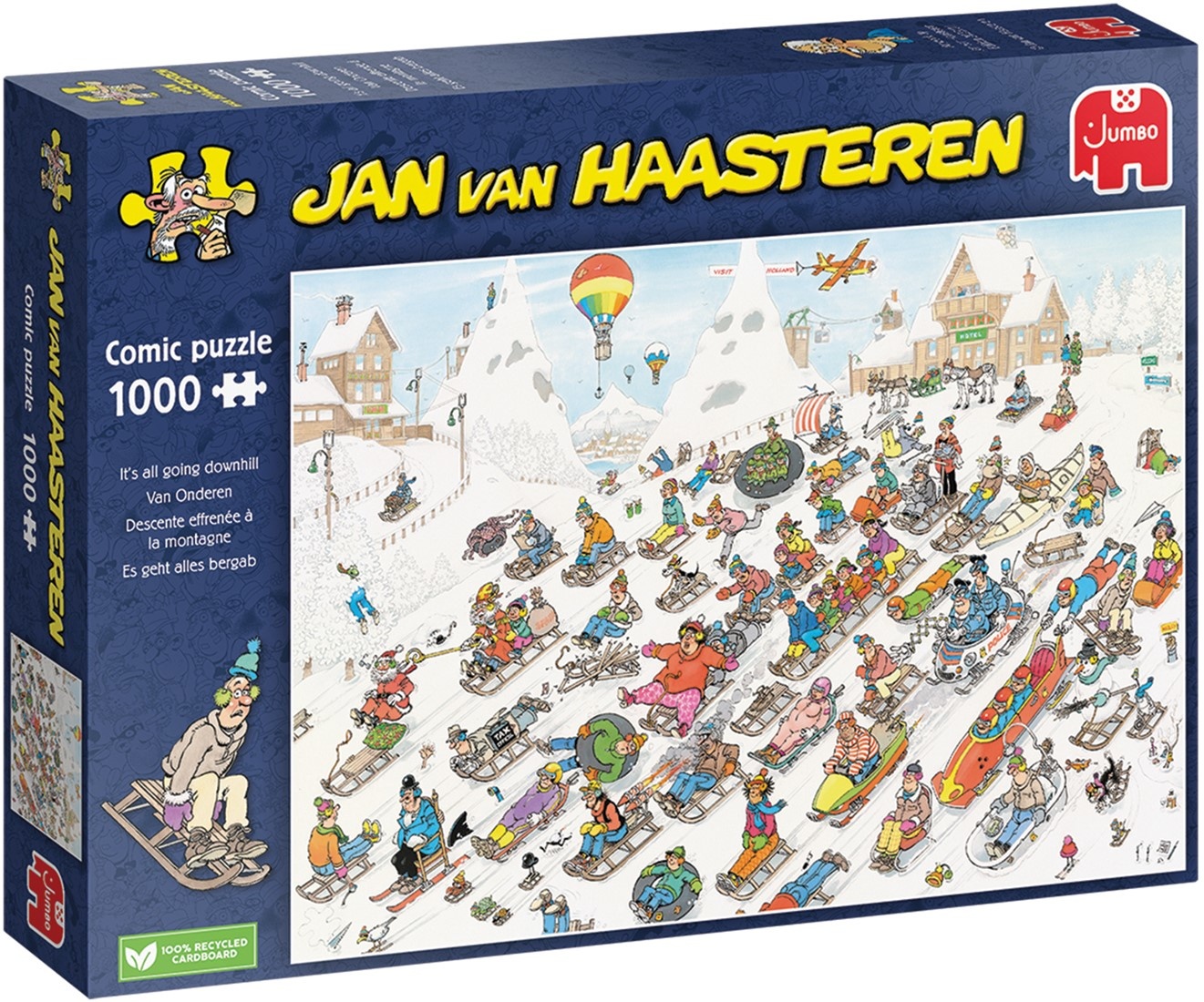 Diploma heuvel handig Jan van Haasteren - Van Onderen Puzzel 1000 Stukjes