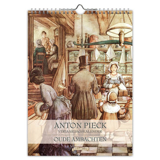 Comello Calendario di compleanno Anton Pieck "Vecchi mestieri