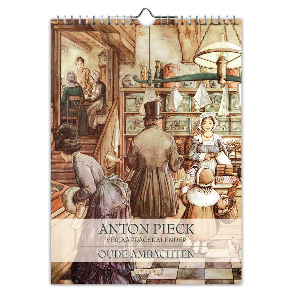 Anton Pieck Verjaardagsklalender - Oude Ambachten - 18x25 cm