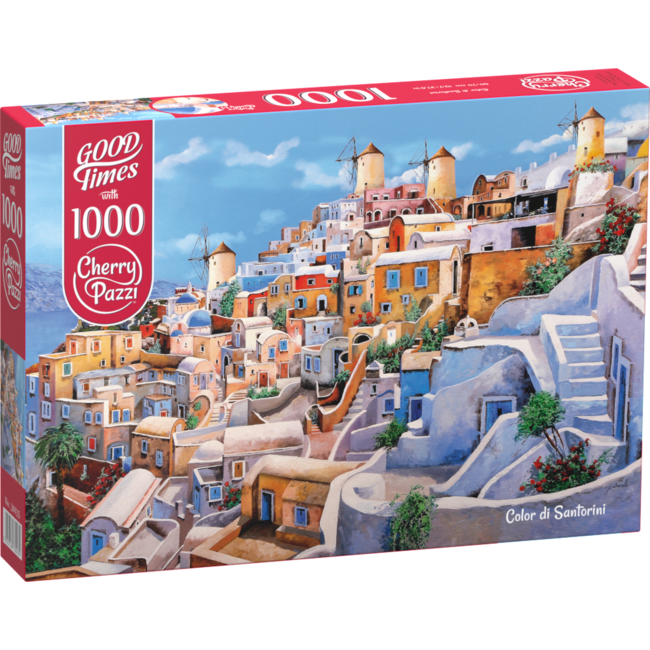 CherryPazzi Color di Santorini Puzzel 1000 Stukjes