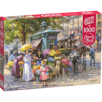 CherryPazzi Blumenmarkt Puzzle 1000 piezas