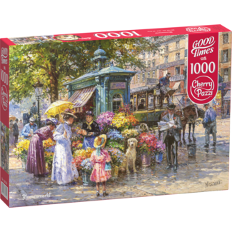 CherryPazzi Puzzle Blumenmarkt 1000 pezzi