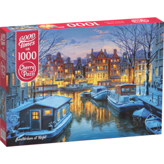 CherryPazzi Puzzle di Amsterdam di notte 1000 pezzi