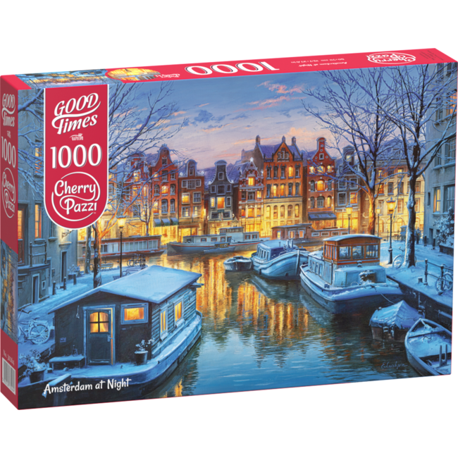 Amsterdam bei Nacht Puzzle 1000 Teile