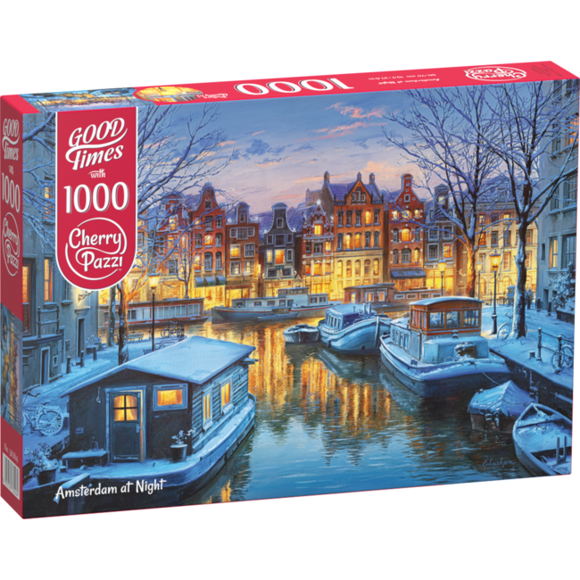 CherryPazzi Amsterdam de noche Puzzle 1000 piezas