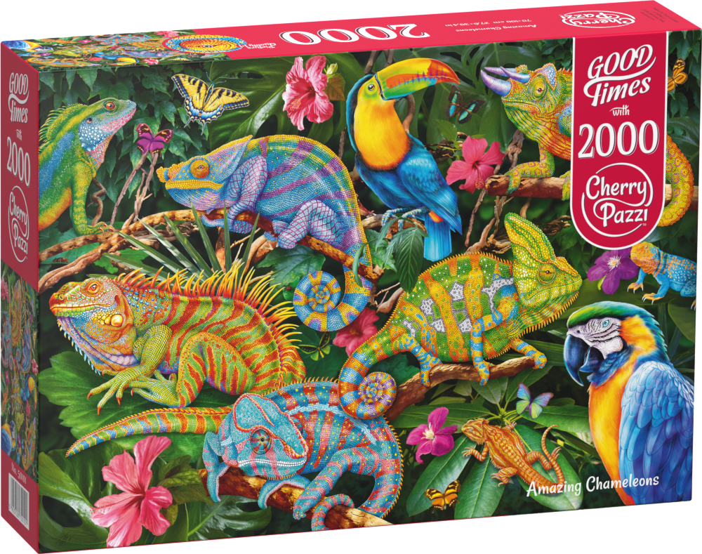 Amazing Chameleons Puzzel 2000 Stukjes
