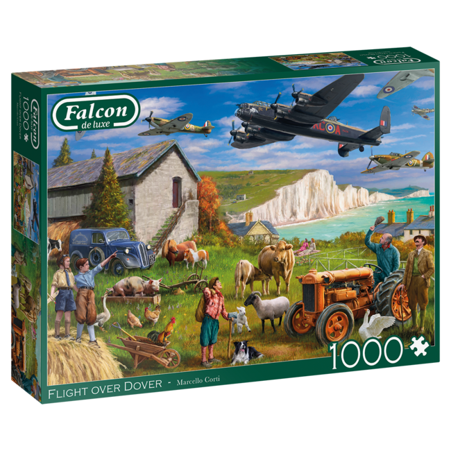 Falcon Flug über Dover Puzzle 1000 Teile