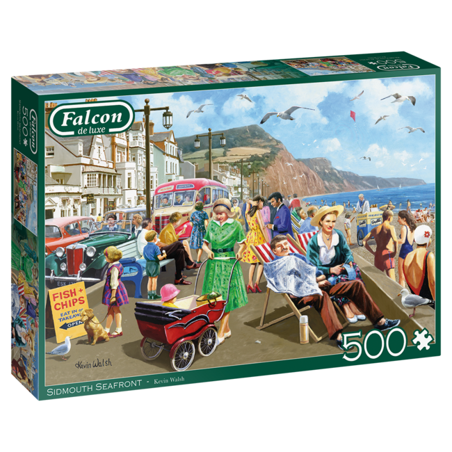 Falcon Puzzle del paseo marítimo de Sidmouth 500 piezas