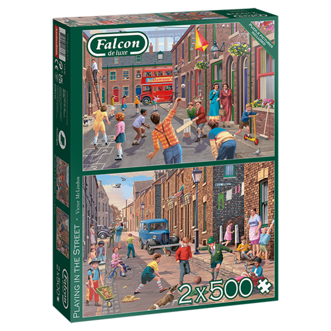Falcon Puzzle di Giocare in strada 2x 500 pezzi