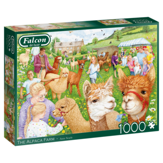 Falcon Puzzle della fattoria degli alpaca 1000 pezzi